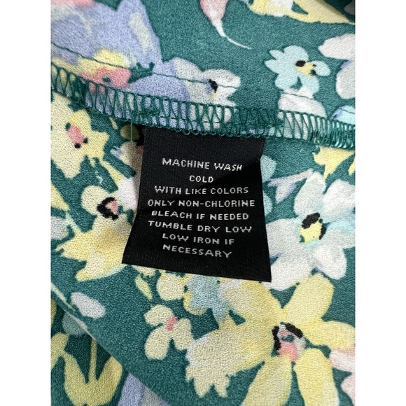 Investments Woman Tunic Plus Size 2X Blouse Shirt 3/4 Sleeve Caroline Green B35 - Picture 14 of 16